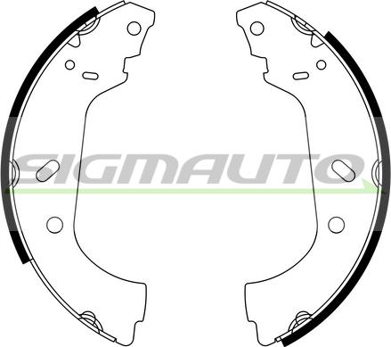 SIGMAUTO SFA177 - Brake Shoe Set autospares.lv