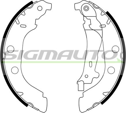 SIGMAUTO SFA385 - Brake Shoe Set autospares.lv
