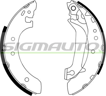 SIGMAUTO SFA236 - Brake Shoe Set autospares.lv