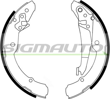 SIGMAUTO SFA473 - Brake Shoe Set autospares.lv