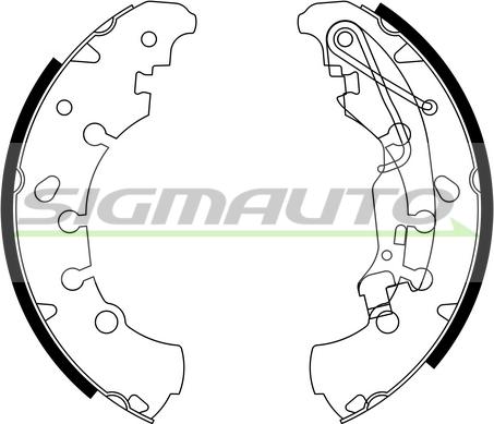 SIGMAUTO SFA140 - Brake Shoe Set autospares.lv