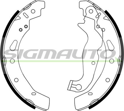 SIGMAUTO SFA247 - Brake Shoe Set autospares.lv