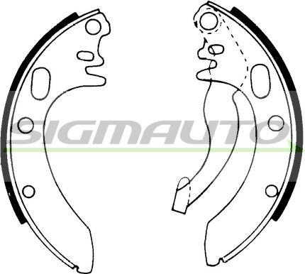 SIGMAUTO SFA013 - Brake Shoe Set autospares.lv