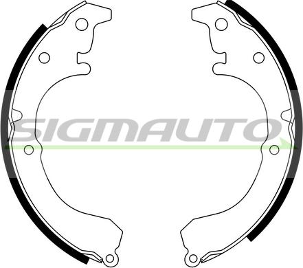 SIGMAUTO SFA960 - Brake Shoe Set autospares.lv