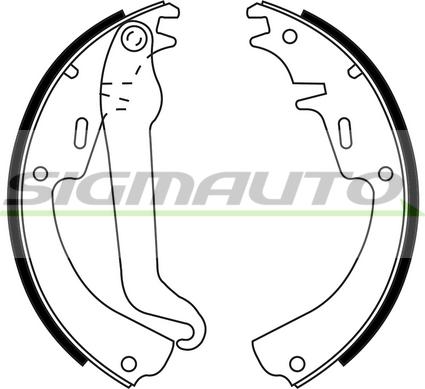 SIGMAUTO SFA345 - Brake Shoe Set autospares.lv