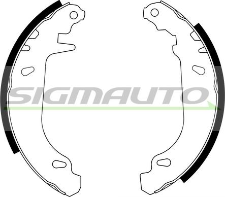 SIGMAUTO SFA105 - Brake Shoe Set autospares.lv