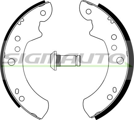 SIGMAUTO SFA220 - Brake Shoe Set autospares.lv