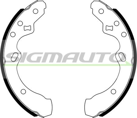 SIGMAUTO SFA776 - Brake Shoe Set autospares.lv