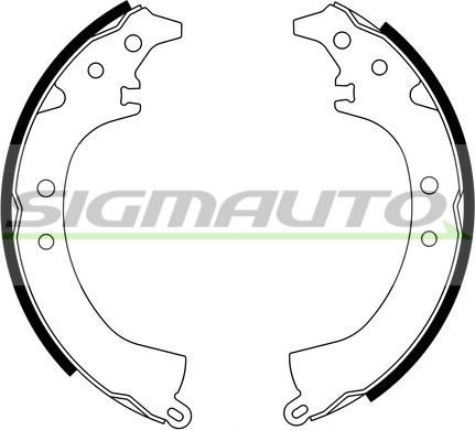 SIGMAUTO SFA667 - Brake Shoe Set autospares.lv