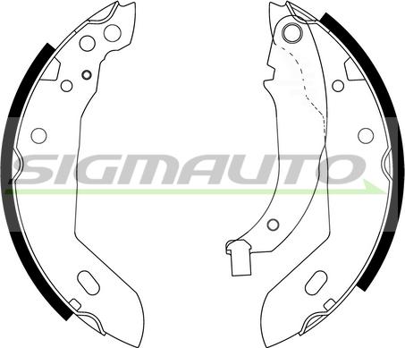 SIGMAUTO SFA381 - Brake Shoe Set autospares.lv