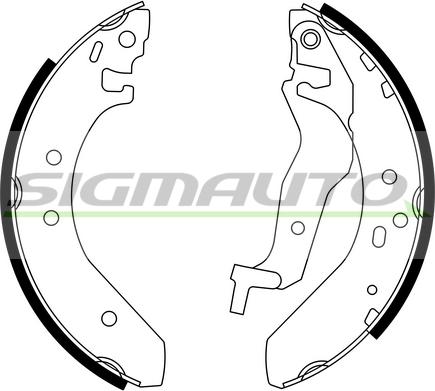 SIGMAUTO SFA705 - Brake Shoe Set autospares.lv