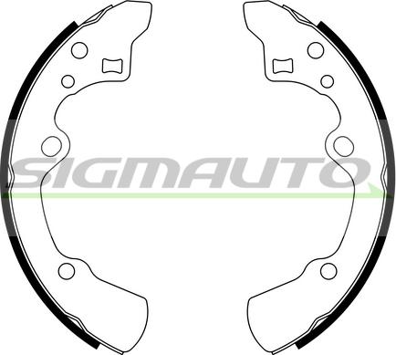 SIGMAUTO SFA779 - Brake Shoe Set autospares.lv