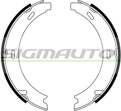 SIGMAUTO SFA302 - Brake Shoe Set, parking brake autospares.lv