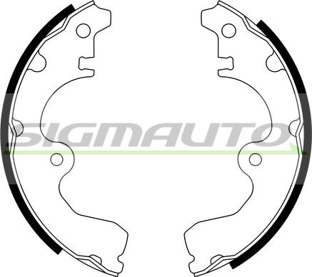 SIGMAUTO SFA936 - Brake Shoe Set autospares.lv