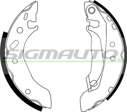 SIGMAUTO SFA226 - Brake Shoe Set autospares.lv