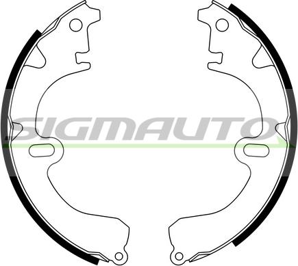 SIGMAUTO SFA934 - Brake Shoe Set autospares.lv