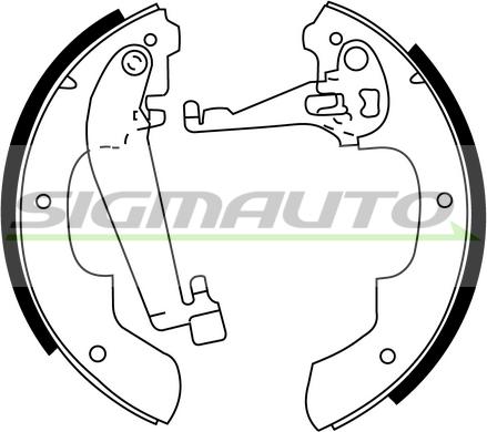 SIGMAUTO SFA445 - Brake Shoe Set autospares.lv