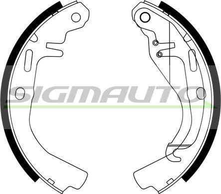 SIGMAUTO SFA348 - Brake Shoe Set autospares.lv