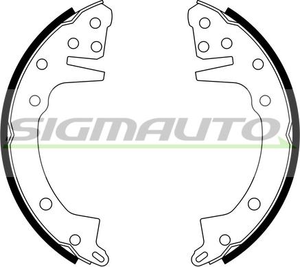 SIGMAUTO SFA811 - Brake Shoe Set autospares.lv