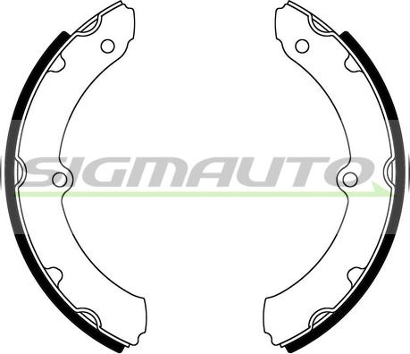 SIGMAUTO SFA990 - Brake Shoe Set autospares.lv