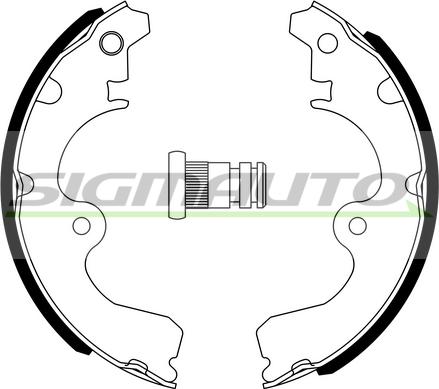 SIGMAUTO SFA947 - Brake Shoe Set autospares.lv