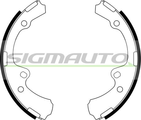 SIGMAUTO SFA940 - Brake Shoe Set autospares.lv