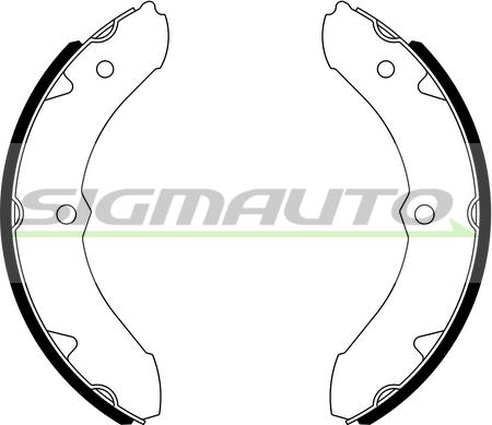 SIGMAUTO SFA942 - Brake Shoe Set autospares.lv