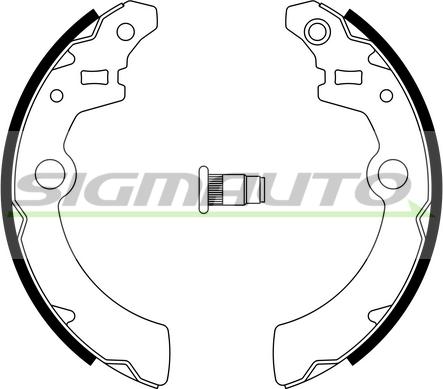 SIGMAUTO SFA918 - Brake Shoe Set autospares.lv