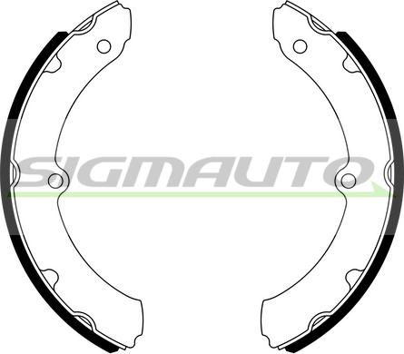 SIGMAUTO SFA983 - Brake Shoe Set autospares.lv