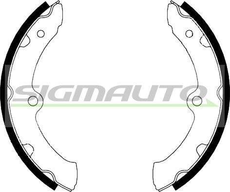 SIGMAUTO 2987 - Brake Shoe Set autospares.lv