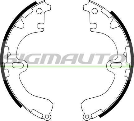 SIGMAUTO SFA933 - Brake Shoe Set autospares.lv