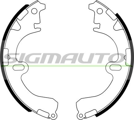 SIGMAUTO SFA932 - Brake Shoe Set autospares.lv