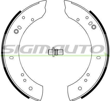 SIGMAUTO SFA433 - Brake Shoe Set autospares.lv