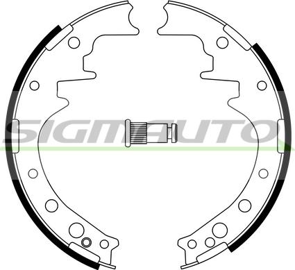 SIGMAUTO SFA554 - Brake Shoe Set autospares.lv