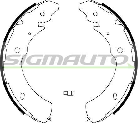 SIGMAUTO SFA640 - Brake Shoe Set autospares.lv