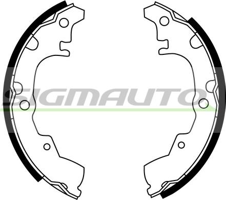 SIGMAUTO SFA664 - Brake Shoe Set autospares.lv