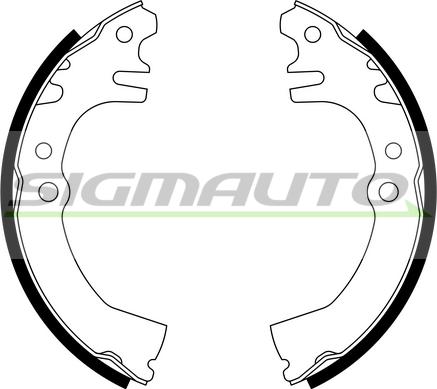 SIGMAUTO SFA680 - Brake Shoe Set autospares.lv