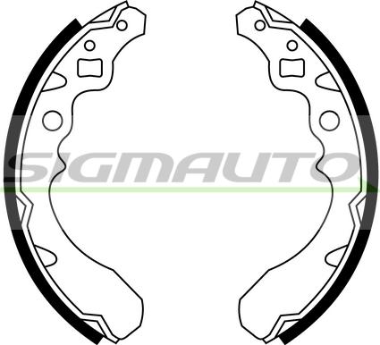 SIGMAUTO SFA670 - Brake Shoe Set autospares.lv