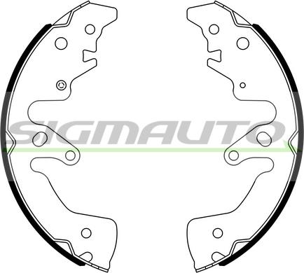 SIGMAUTO SFA895 - Brake Shoe Set autospares.lv