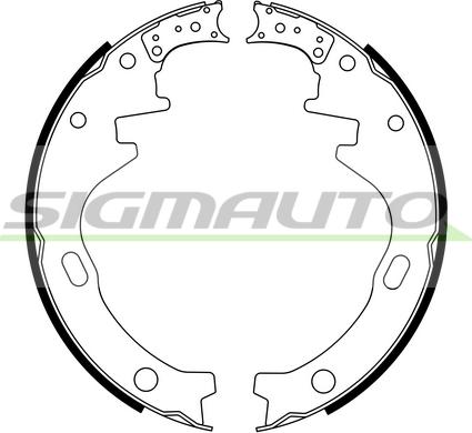 SIGMAUTO SFA848 - Brake Shoe Set autospares.lv