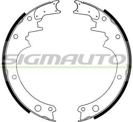 SIGMAUTO SFA850 - Brake Shoe Set autospares.lv