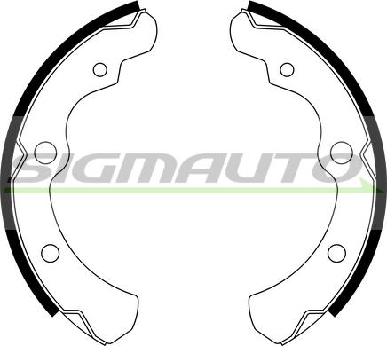 SIGMAUTO SFA881 - Brake Shoe Set autospares.lv