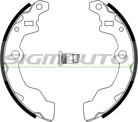 SIGMAUTO 2882A - Brake Shoe Set autospares.lv