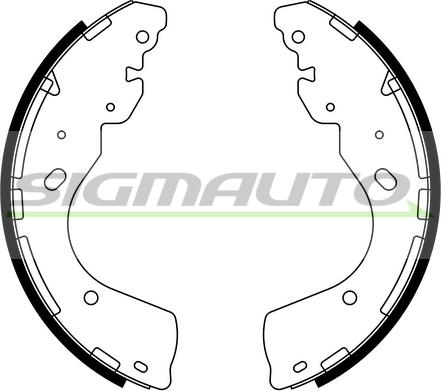 SIGMAUTO SFA877 - Brake Shoe Set autospares.lv