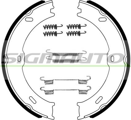 SIGMAUTO SFA315-1 - Brake Shoe Set, parking brake autospares.lv