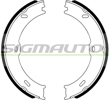 SIGMAUTO SFA315 - Brake Shoe Set, parking brake autospares.lv