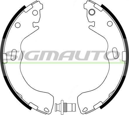 SIGMAUTO SFA794 - Brake Shoe Set autospares.lv