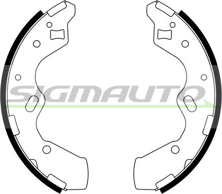 SIGMAUTO 2796 - Brake Shoe Set autospares.lv