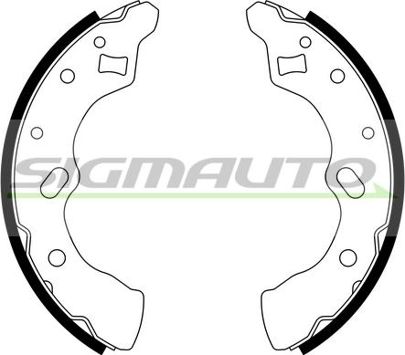 SIGMAUTO SFA790 - Brake Shoe Set autospares.lv