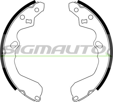 SIGMAUTO SFA791 - Brake Shoe Set autospares.lv